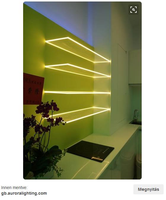 LED szalag a konyhában | Forrás: pinterest.com