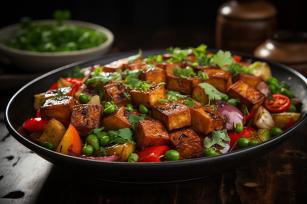 Tofu zöldségekkel Fotó:123rf.com - PROAKTIVdirekt Életmód magazin és hírek - proaktivdirekt.com